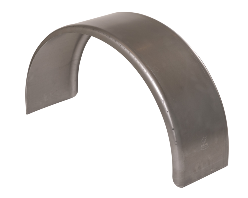 Light Trailer Single round bare steel mudguards Rhino Manufacturing NZ